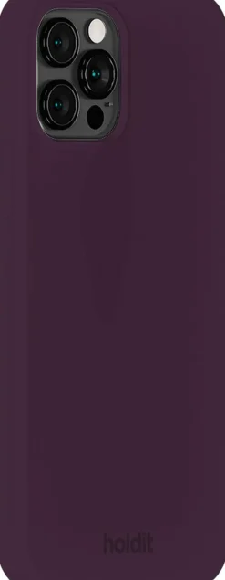 HoldIt Silicone Case iPhone 12/12 Pro Deep Plum Lilla Online