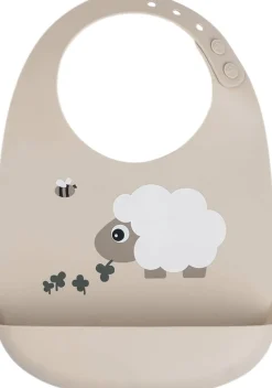 Børn Done by Deer Silikone hagesmæk Sheepy