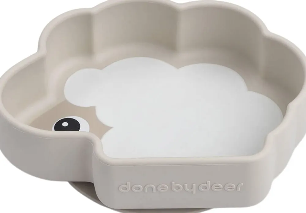 Børn Done by Deer Silikone Stick & Stay skål Sheepy