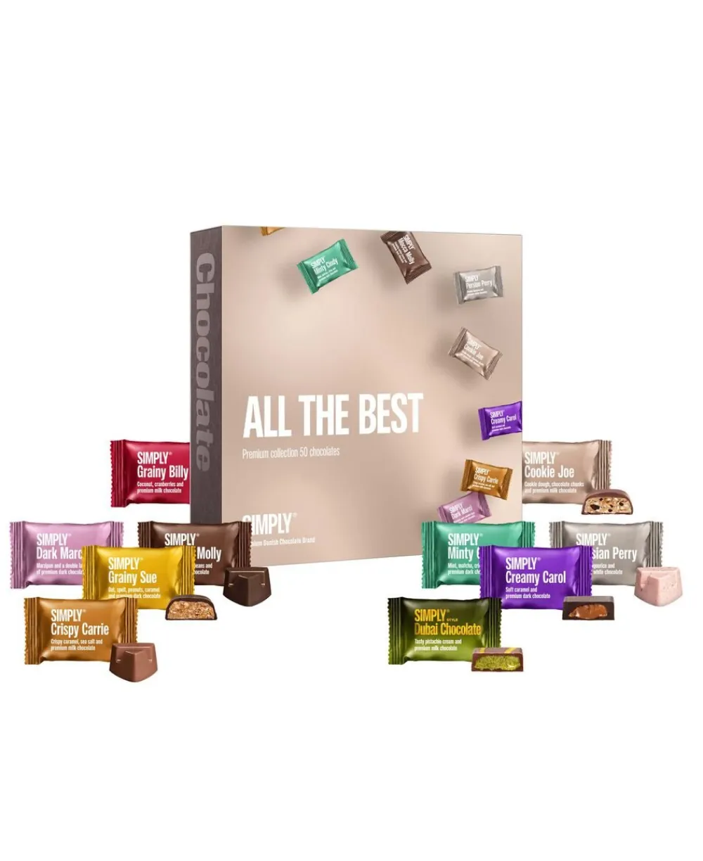 Simply® ALL THE BEST chokoladeæske (500g)>Simply Chocolate Online
