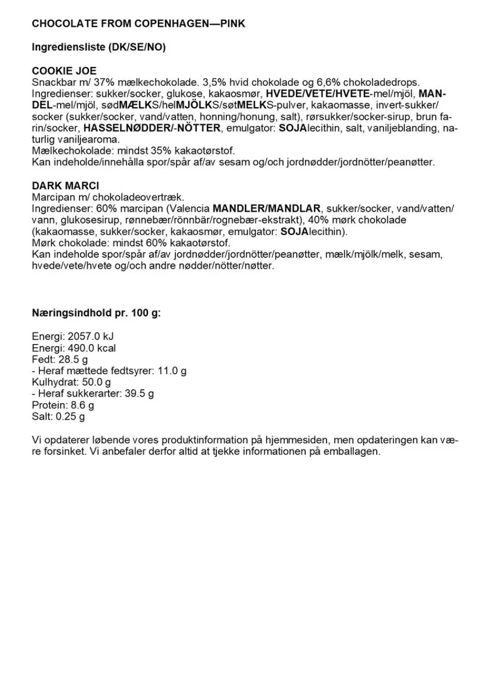 Simply® CHOCOLATE FROM COPENHAGEN chokoladeæske (180g)>Simply Chocolate Sale