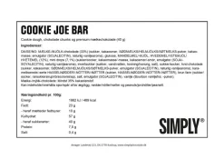 Simply Chocolate Simply® COOKIE JOE chokoladebar (40g)