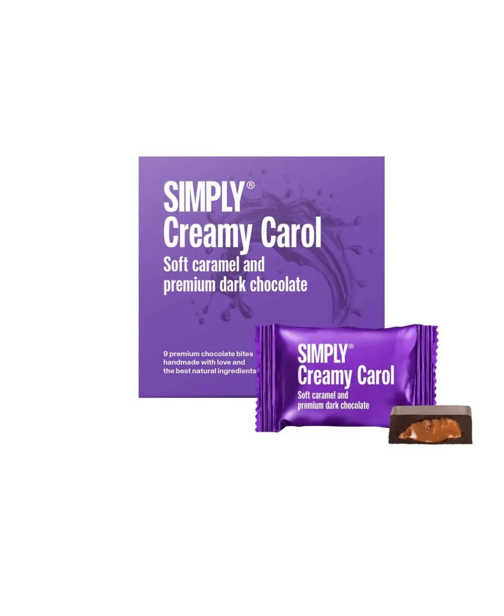 Simply® CREAMY CAROL chokoladeæske (90g)>Simply Chocolate New