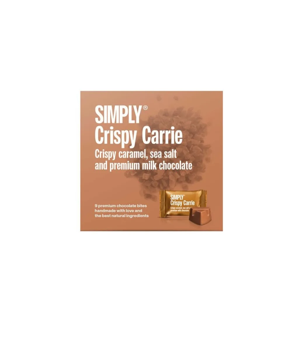 Simply Chocolate Simply® CRISPY CARRIE chokoladeæske (90g)