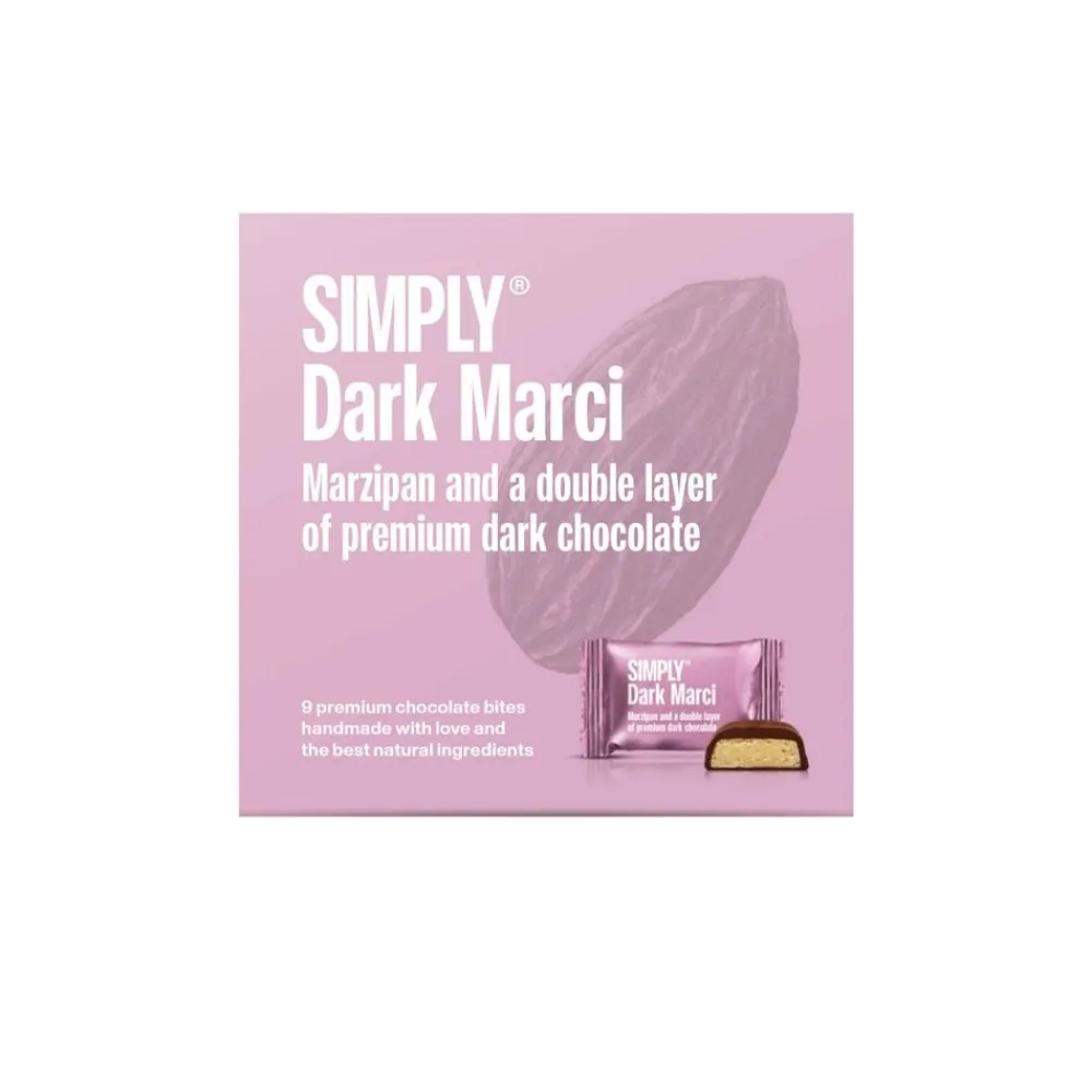 Simply Chocolate Simply® DARK MARCI chokoladeæske (90g)