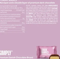 Simply Chocolate Simply® DARK MARCI chokoladeæske (90g)