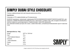 Simply Chocolate Simply® DUBAI STYLE CHOCOLATE chokoladebar (90g)