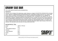 Simply Chocolate Simply® GRAINY SUE chokoladebar (40g) Sale