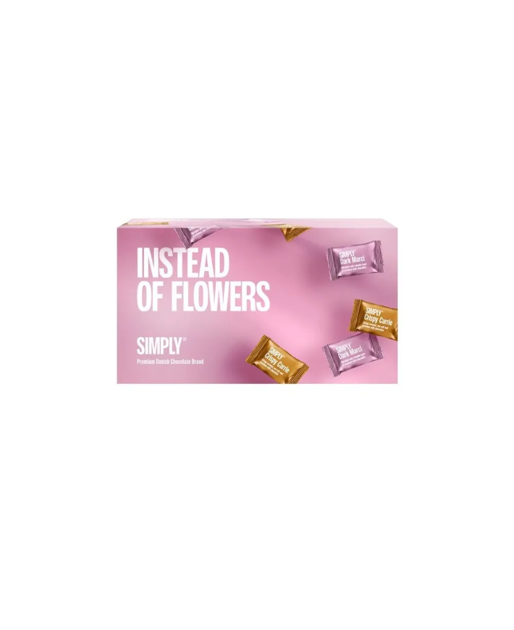 Simply® INSTEAD OF FLOWERS chokoladeæske (180g)>Simply Chocolate New