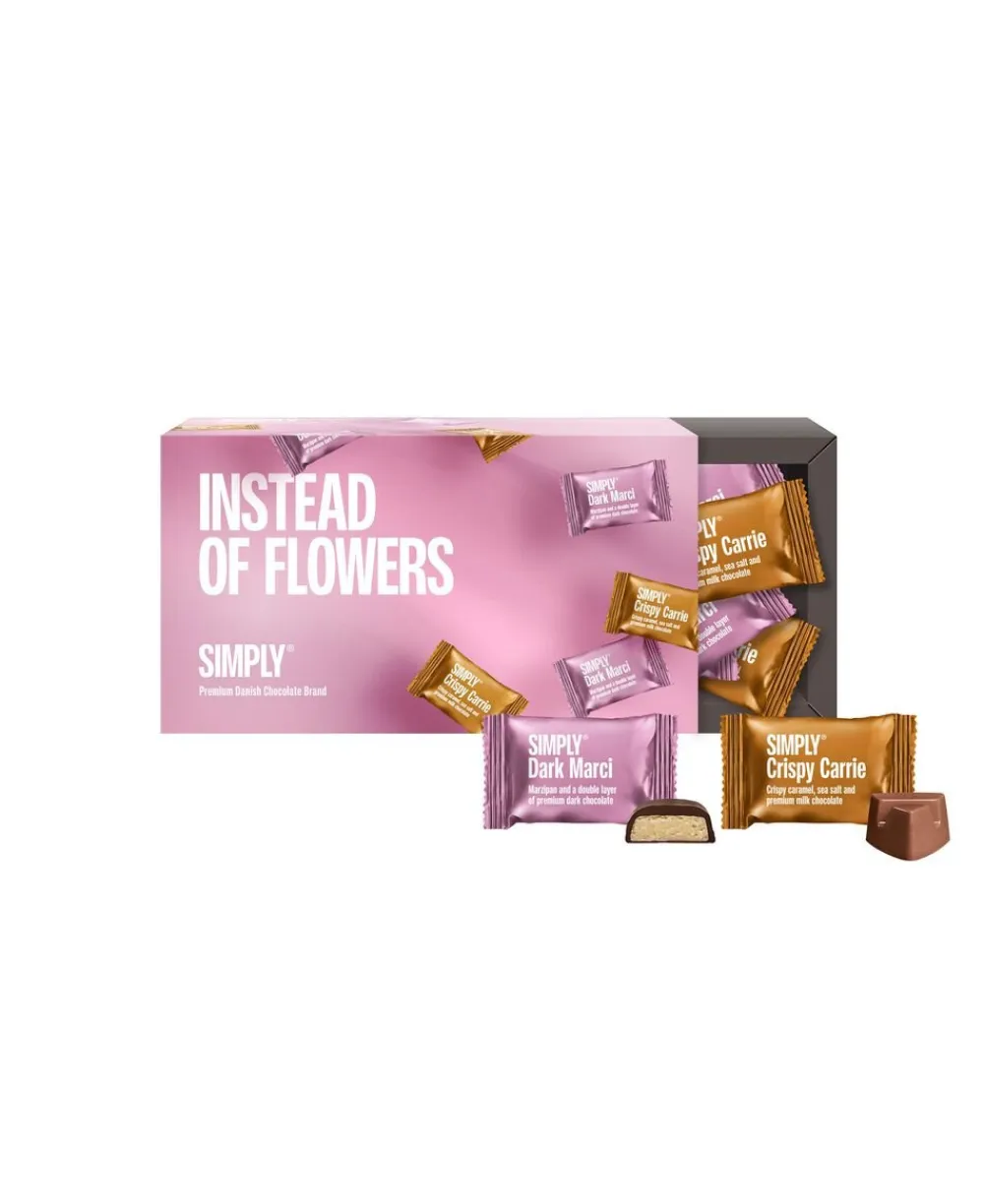 Simply® INSTEAD OF FLOWERS chokoladeæske (180g)>Simply Chocolate New