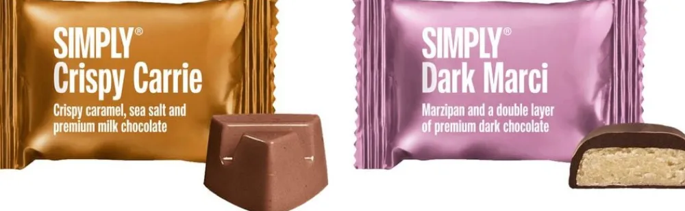 Simply® INSTEAD OF FLOWERS chokoladeæske (180g)>Simply Chocolate New