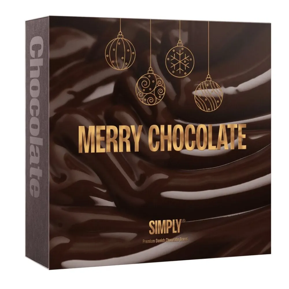 Simply Chocolate Simply® MERRY CHOCOLATE chokoladeæske (500g)