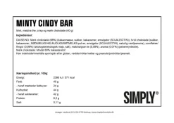 Simply Chocolate Simply® MINTY CINDY chokoladebar (40g) Online