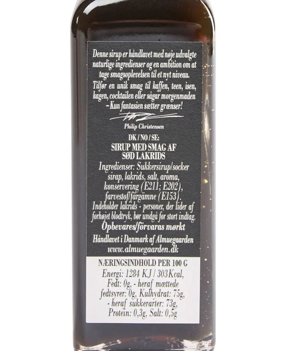 Sirup med smag af sød lakrids>SMAGFULD by Almuegaarden Hot