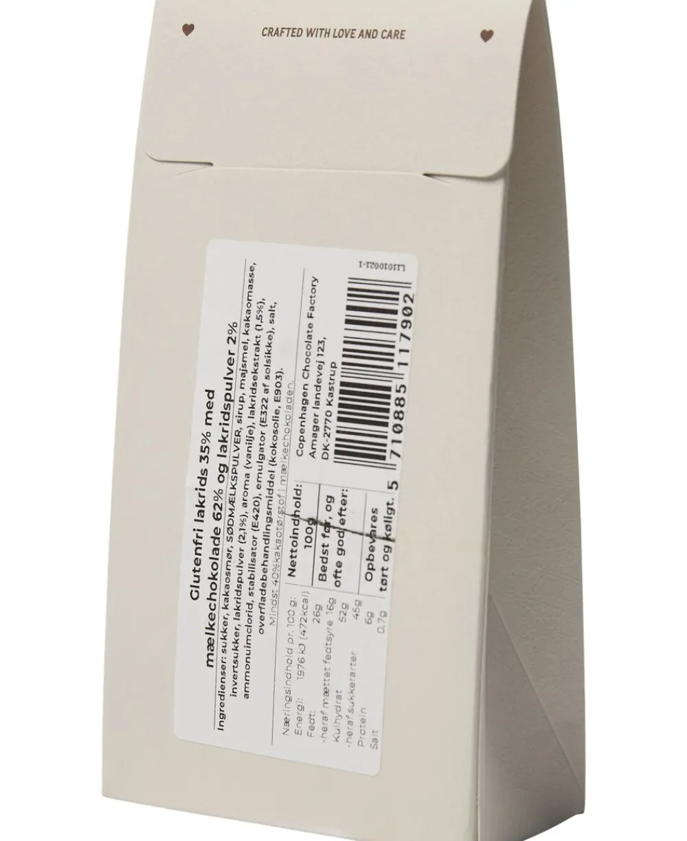 Æske, Lakridsdragé m/ mælkechokolade & lakrids 100 g>Magasin Chokolade