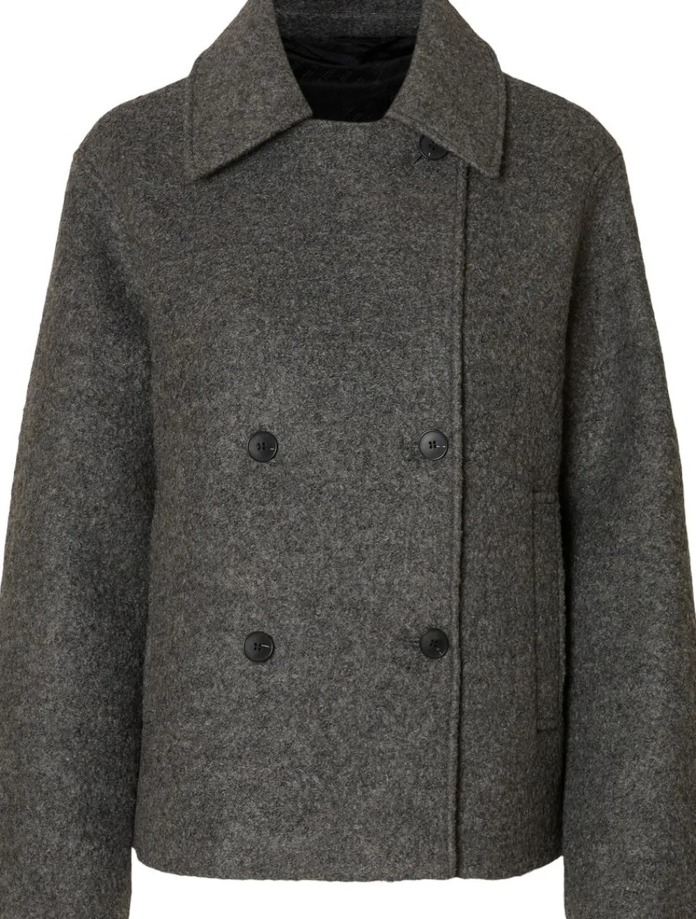 Selected SLFALMA BOUCLE WOOL BLEND JACKET NO Grå Online