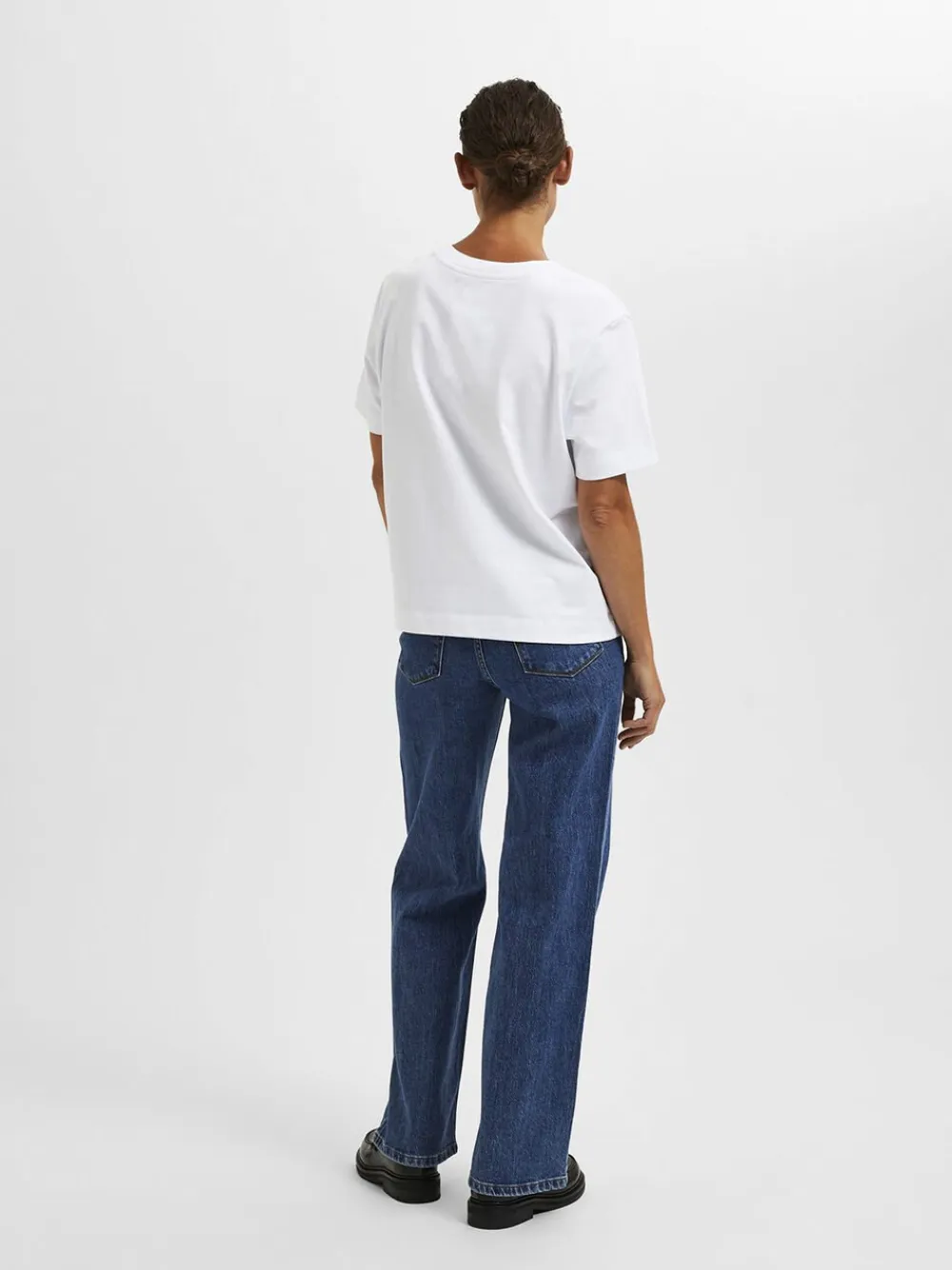 Dame Selected SLFESSENTIAL SS BOXY TEE NOOS