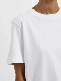 Dame Selected SLFESSENTIAL SS BOXY TEE NOOS