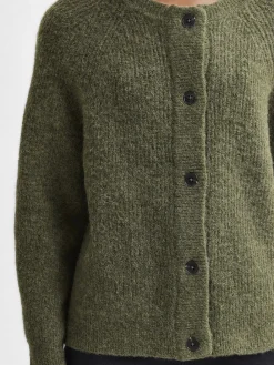 SLFLULU LS ALPACA BLEND KNIT SHORT CARDIGAN B><noscript><img width=