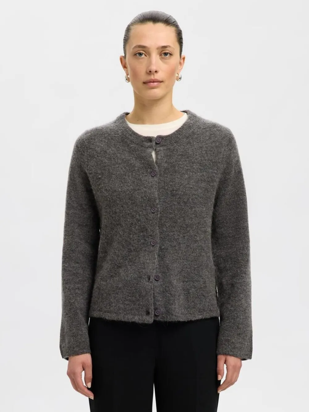 SLFLULU NEW LS KNIT CARDIGAN NOOS>Selected Best