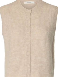 SLFLULU SL BUTTON O-NECK VEST NOOS>Selected Outlet