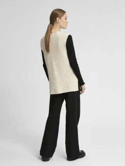 Selected SLFRITA MW WIDE PANT BLACK N NOOS Sort New