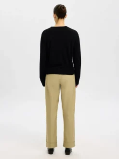 SLFTHEA LS KNIT MERINO O-NECK NOOS>Selected Clearance