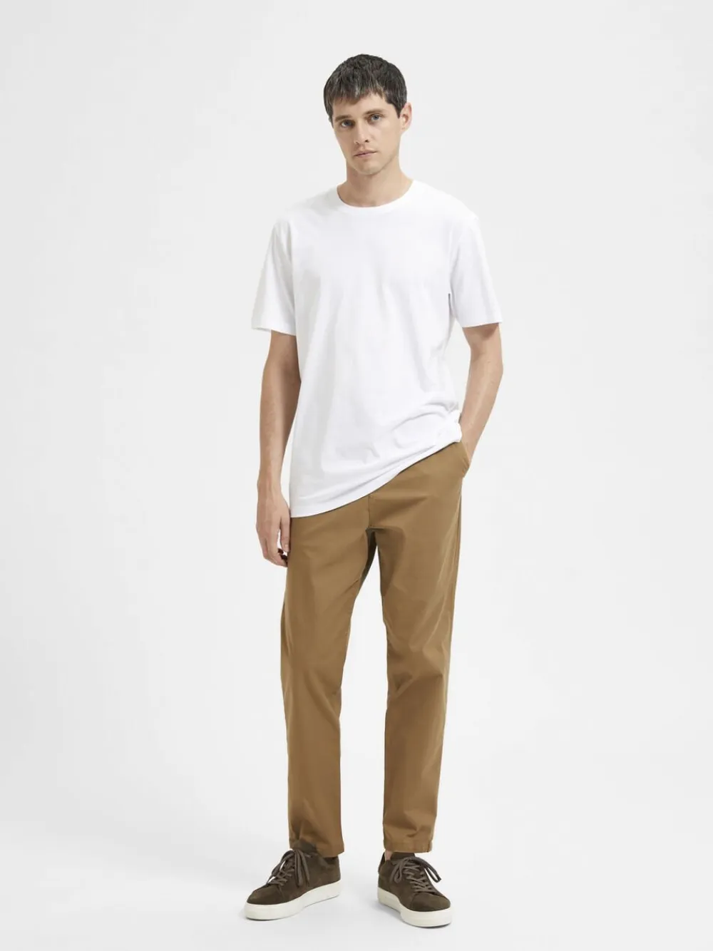 SLHASPEN SS O-NECK TEE NOOS>Selected Best