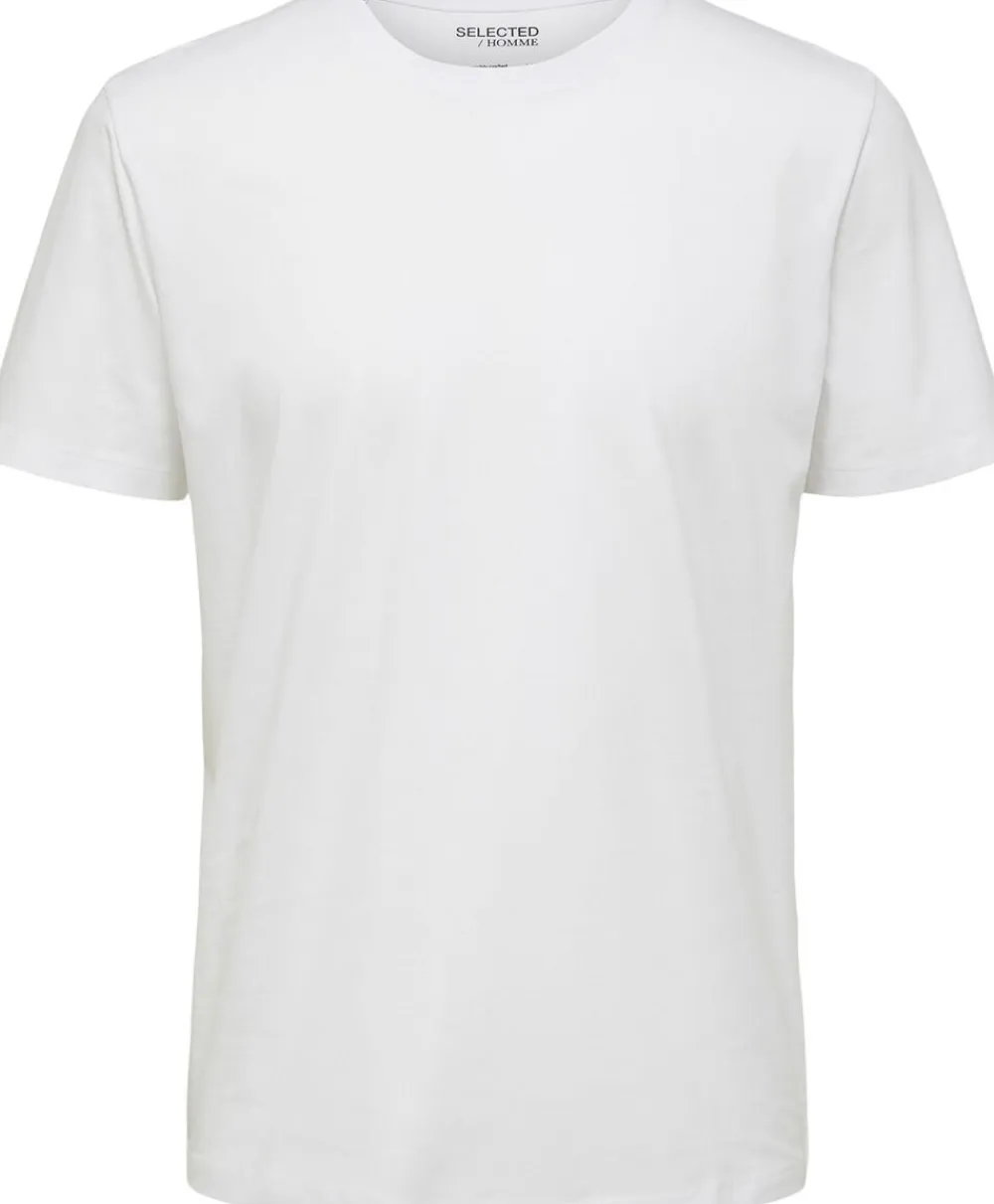 Selected SLHASPEN SS O-NECK TEE NOOS Hvid Best