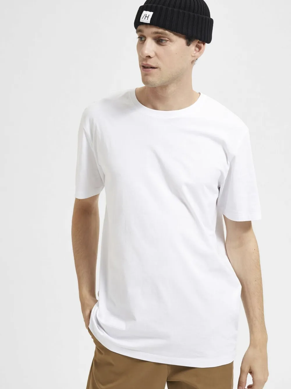 Selected SLHASPEN SS O-NECK TEE NOOS Hvid Best