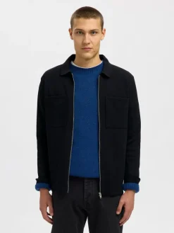 Selected SLHJACKIE SWEAT ZIP JACKET NOOS Sort