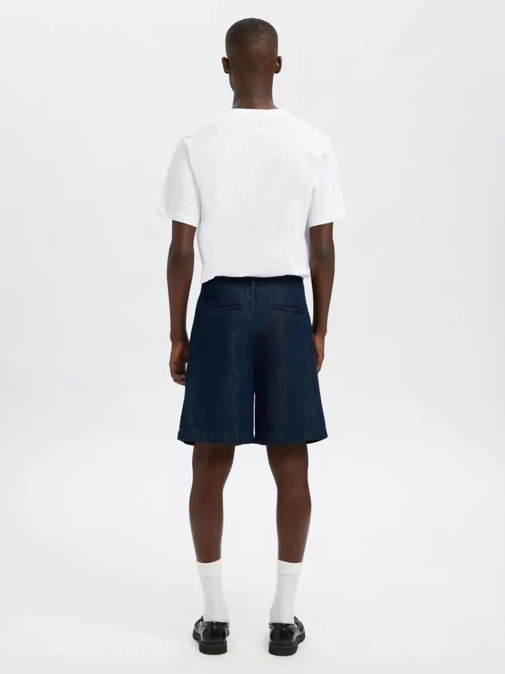 SLHLOOSE-NOLAN DARK B DENIM SHORTS>Selected Hot
