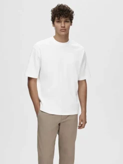 SLHLOOSEOSCAR SS O-NECK TEE NOOS><noscript><img width=