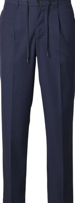 Selected SLH190-REG TAPERED LEROY PLEAT PANT Sky captain Clearance