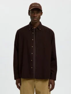 SLHREGNOAH MIX BDWN LS SHIRT CAMP><noscript><img width=