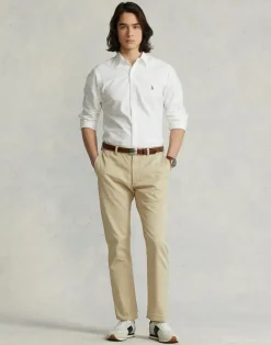 Polo Ralph Lauren Slim Fit Oxford Shirt Hvid Clearance