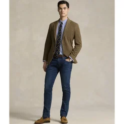 Polo Ralph Lauren Slim Fit Striped Stretch Poplin Shirt Blue/white bengal stripe Clearance