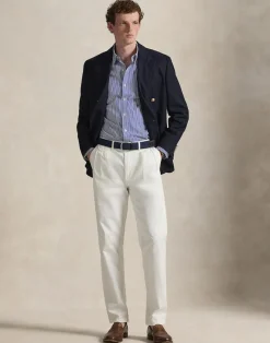 Polo Ralph Lauren Slim Fit Striped Stretch Poplin Shirt Blue/white bengal stripe Clearance