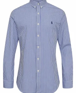 Polo Ralph Lauren Slim Fit Striped Stretch Poplin Shirt Blue/white bengal stripe Clearance