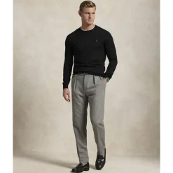 Polo Ralph Lauren Slim Fit Washable Wool Crewneck Sweater Sort Discount