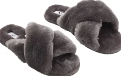 NATURES Collection Slippers Dark grey Discount