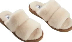 NATURES Collection Slippers Straps (of 100% New Zealand Sheepskin) Natur Nature Outlet