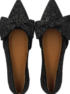ANGULUS Sløjfeballerina i funklende glitter 2486/1163 black glitter/black Discount