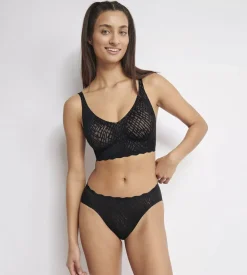 Sloggi ZERO Feel Bliss Bralette Black Clearance