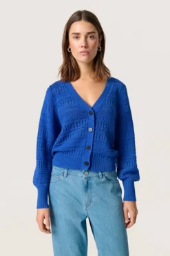 Soaked in Luxury SLRava Rinna Cardigan Beaucoup blue New