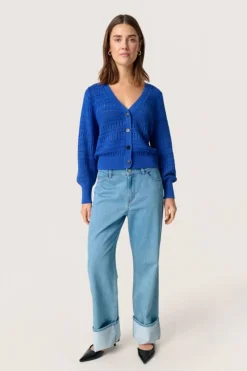 Soaked in Luxury SLRava Rinna Cardigan Beaucoup blue New