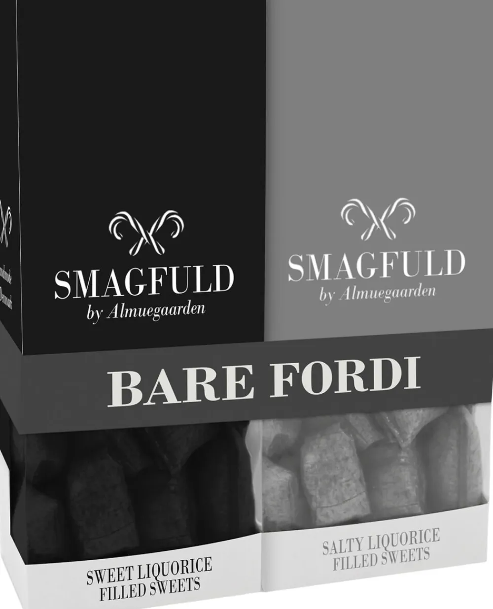 SMAGFULD by Almuegaarden Smagfuld Gavepakning - BARE FORDI (sort/grå)