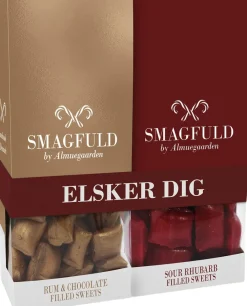 Almuegaarden Smagfuld Gavepakning - ELSKER DIG (rød/bronze) Online