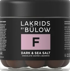 Lakrids by Bülow SMALL F - DARK & SEA SALT