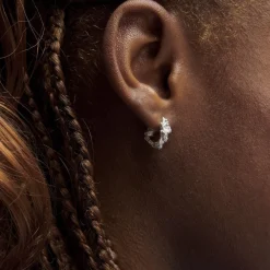 Small Levitate Crush Hoops>Camille Brinch Jewellery Clearance